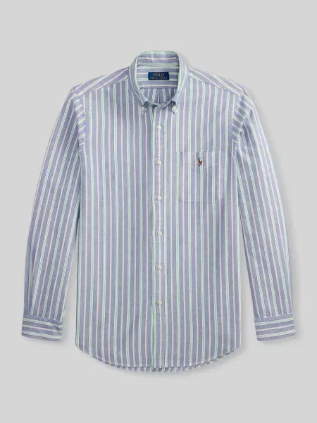 Koszula casualowa o kroju regular fit z czystej bawełny Polo Ralph Lauren granatowa