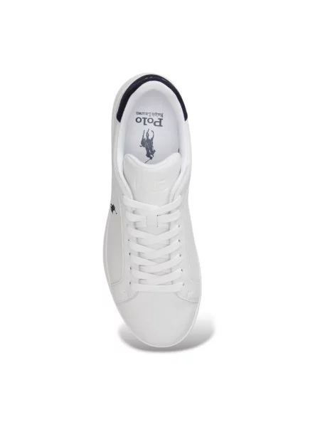 Sneakersy Ralph Lauren Court skórzane niebieskie