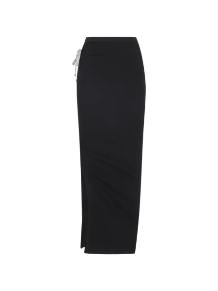 Fusta maxi Rick Owens lungă negru