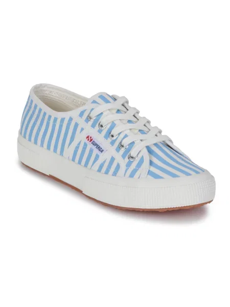 Pruhované tenisky Superga 2750 s potiskem modré