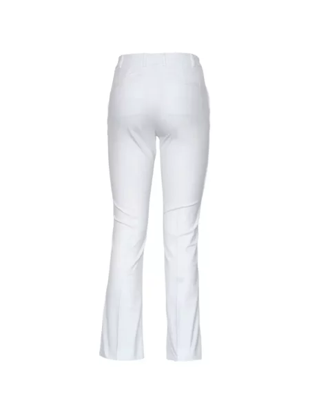 Pantaloni Ql2 evazate alb