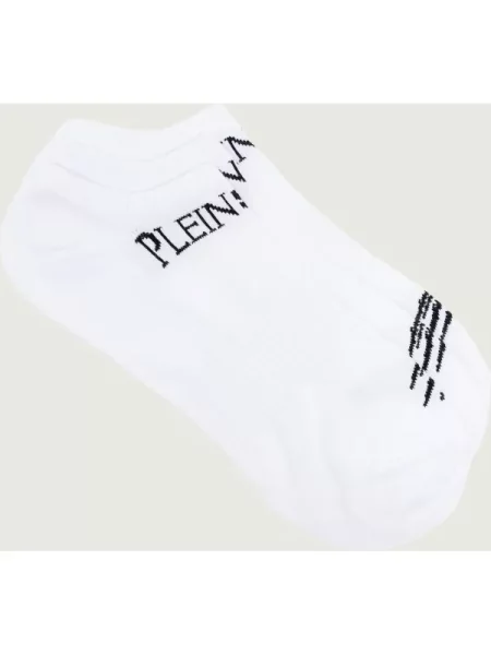 Plein Sport Șosete/tălpici 3 pack Scratch alb