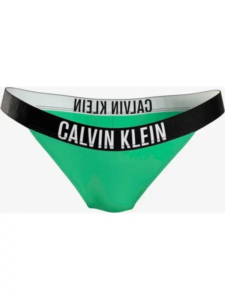 Calvin Klein Brazylijski dół od bikini Intense Power w kolorze jasnozielonym czarnym M zielone