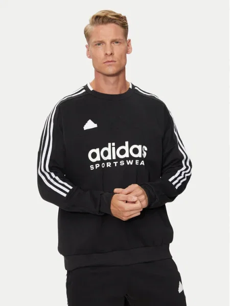 Суитчър Adidas с принт черно
