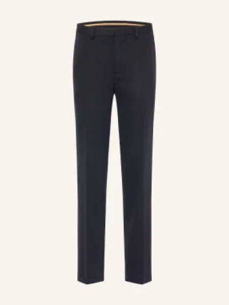 Hugo Spodnie Garniturowe Hesten Extra Slim Fit blau niebieskie