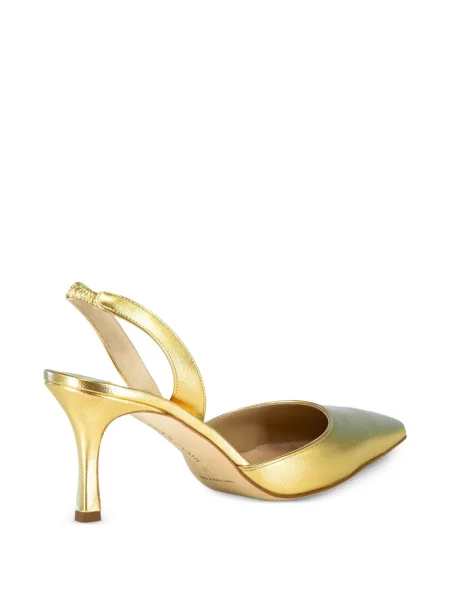 Pantofi cu toc Manolo Blahnik auriu