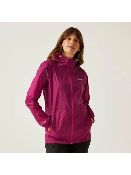 Kurtka trekkingowa Pack It Jacket III kieszonkowa przeciwdeszczowa różowa