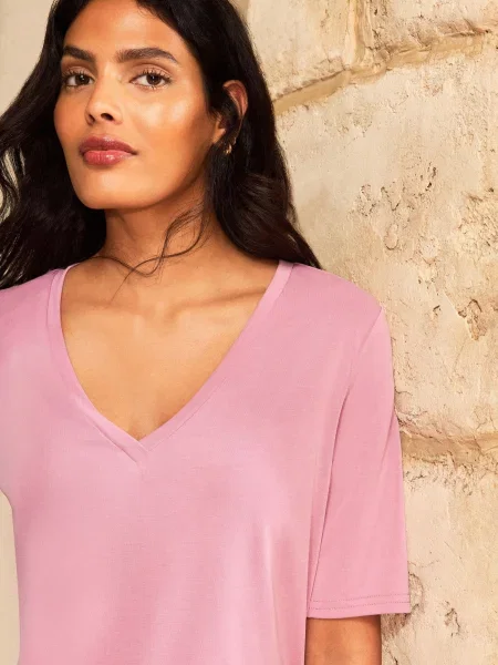 Love & roses Tricou pal roz