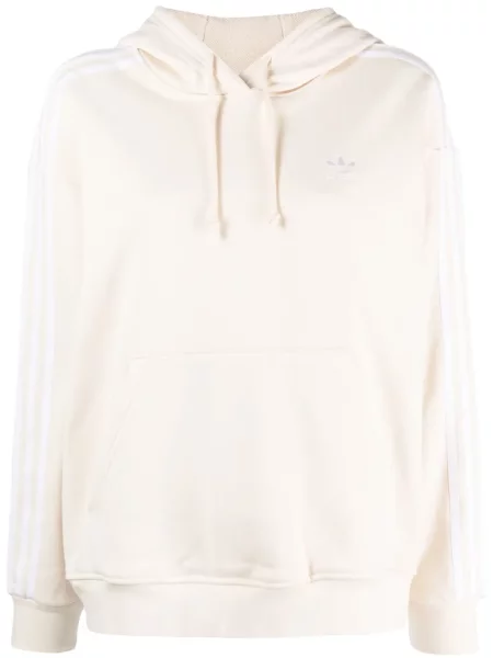 Tricou Adidas din piele de căprioară cu imagine cu talie joasă alb