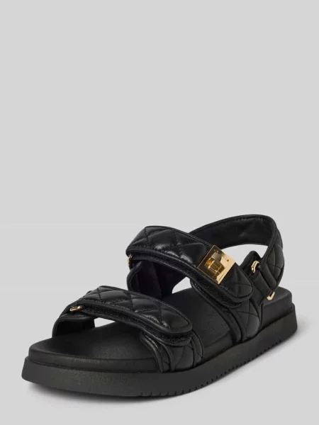 Sandały ze skóry naturalnej model MONA' Steve Madden czarne