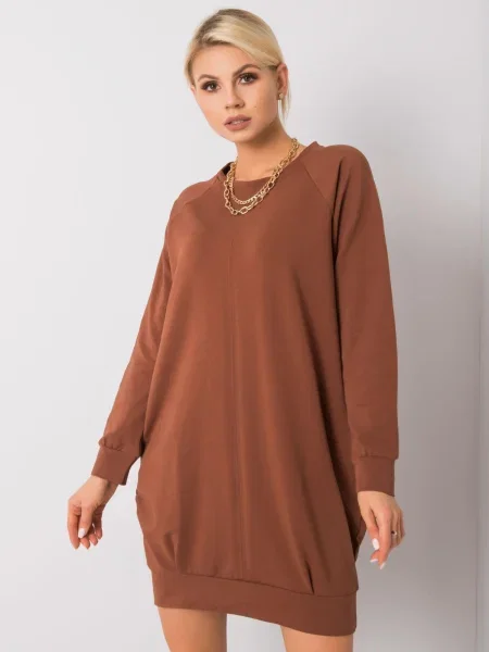 Rochie Fashionhunters de costum maro