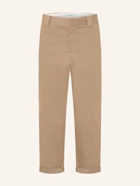 Golden Goose Chino Kalhoty Regular Fit hnědá zlaté