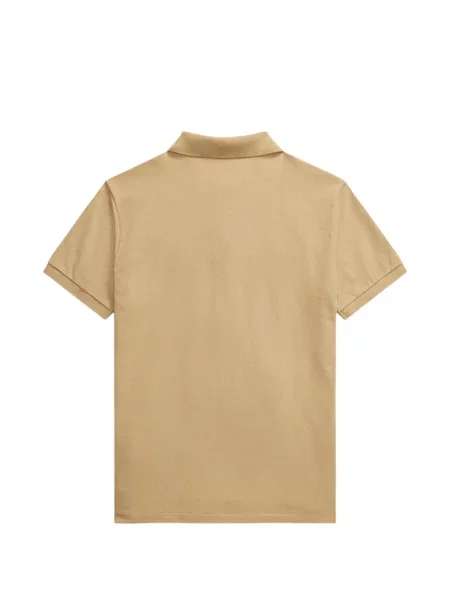 Tricou polo Polo Ralph Lauren cu glugă cu blană cu broderie roșu