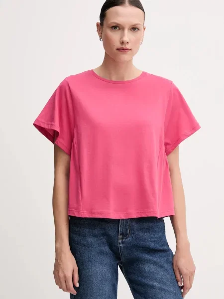 Тениска United Colors of Benetton дамска розово