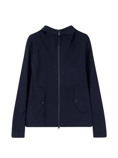 Geacă Stone Island cu glugă cu strasuri albastru