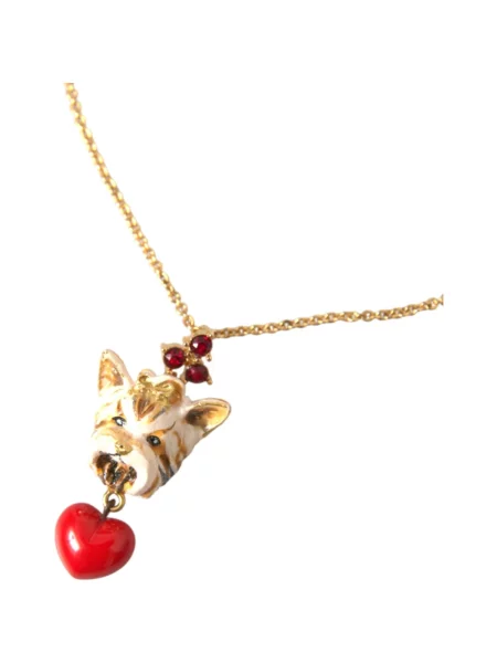 Naszyjnik Dolce And Gabbana w serca żółty