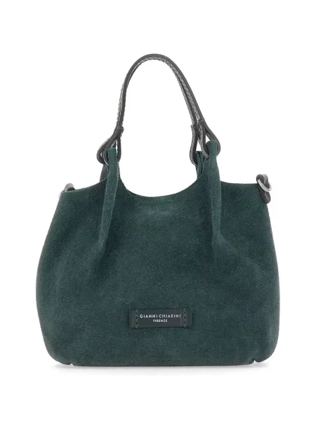 Τσάντα shopper Gianni Chiarini σουέτ πράσινο