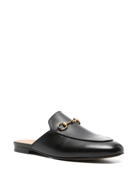 Кожени мюли Gucci черно