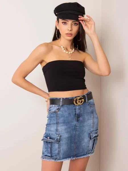 Fustă din denim Factory Price albastru