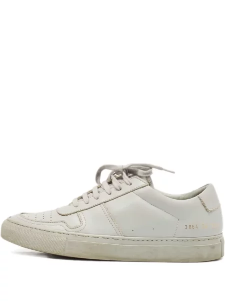 Sneakerși Common Projects din piele alb