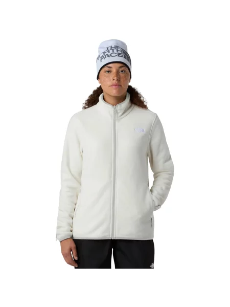 Fleecová mikina The North Face Glacier Fleece white dune bílá