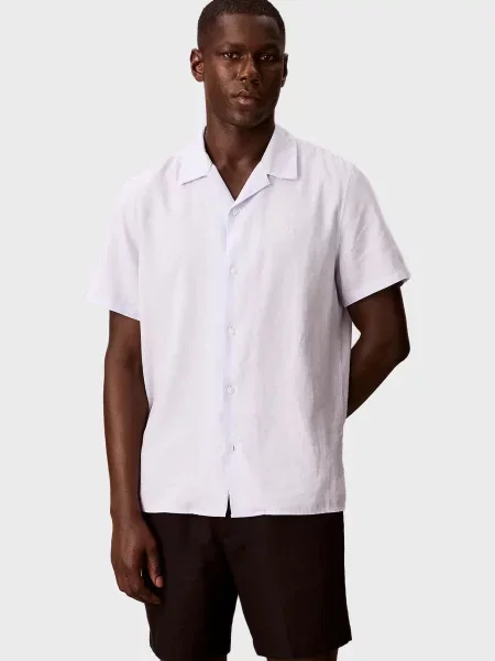 Лляні шорти Calvin Klein чорні