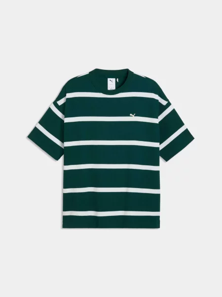 Футболка PUMA Select Essentials Waffle Tee комбінований верх зелений