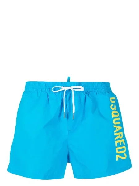 Pantaloni scurți Dsquared2 cu imagine albastru