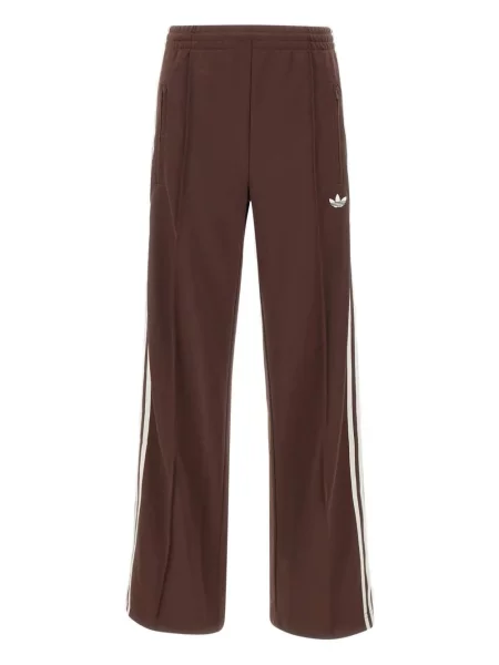 Pantaloni Adidas cu dungi alergare maro