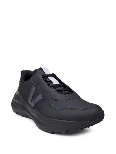 Sneakerși Veja din piele cu autograf negru