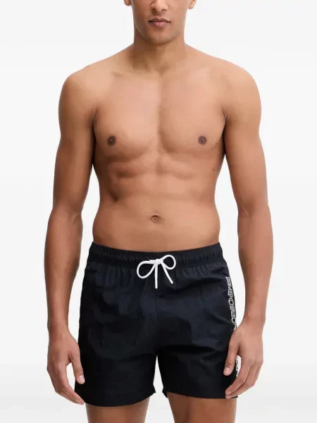Slip de baie Emporio Armani cu autograf cu cordon negru
