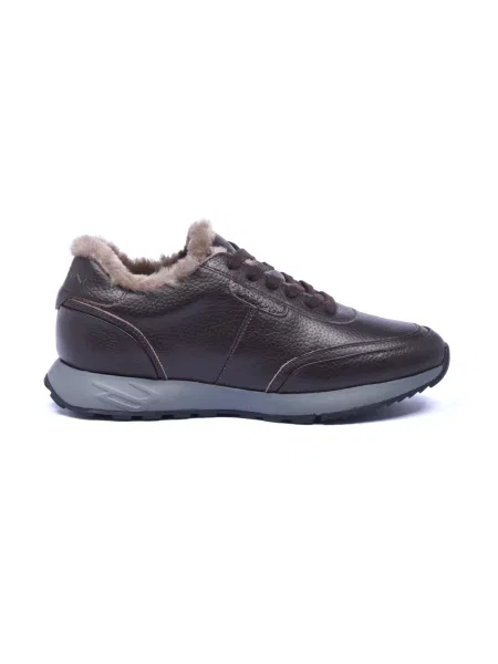 Sneakersy Baldinini skórzane brązowe