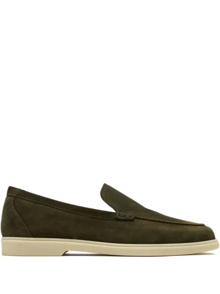 Pantofi loafer Magnanni din piele de căprioară verde