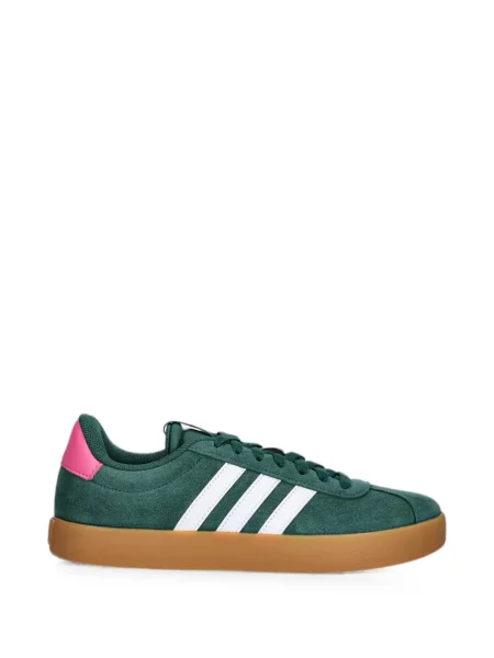 Pantaloni sport Adidas din piele de căprioară cu imagine cu model zebră verde