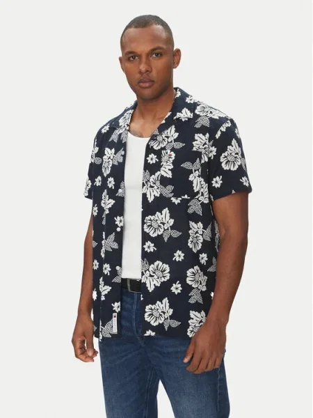 Tommy Jeans Cămașă Bleumarin