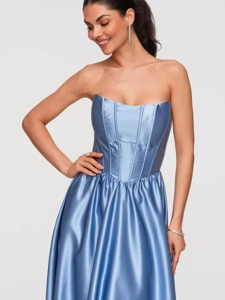 Rochie de seară Edoti albastru