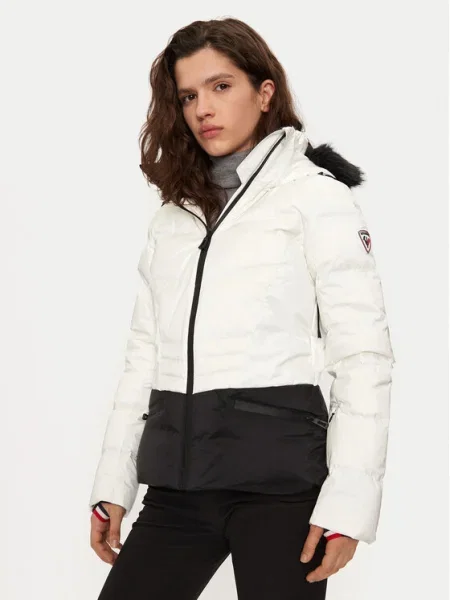 Dámska lyžiarska bunda Rossignol Joseray Down Jkt white biela
