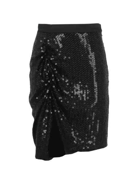 Fustă Vivienne Westwood cu paiete cu crăpătură negru