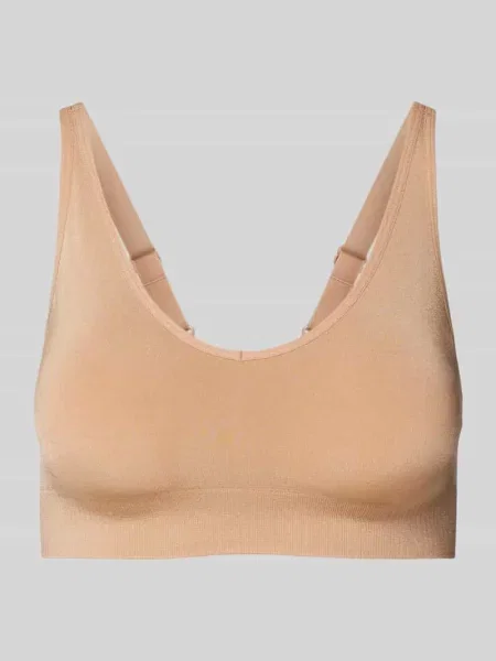 Miękki biustonosz w jednolitym wzornictwie model Classic' Schiesser beżowy