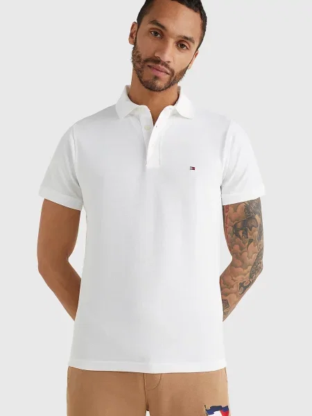 Поло Tommy Hilfiger біле