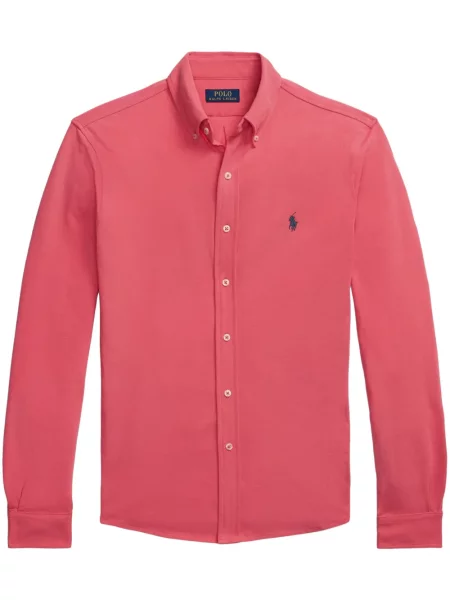 Αρκουδάκι polo Polo Ralph Lauren υφαίνω διαγωνίως με σχέδιο μπλε