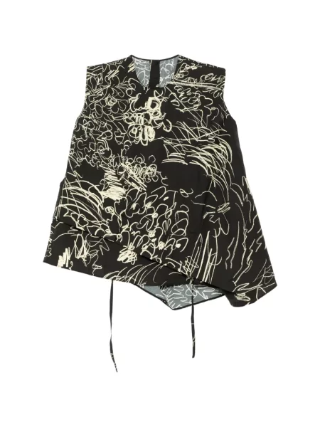 Top Jnby cu model floral negru