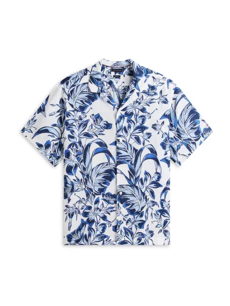 Tommy Hilfiger Big & Tall Cămașă albastru / albastru deschis / albastru închis alb