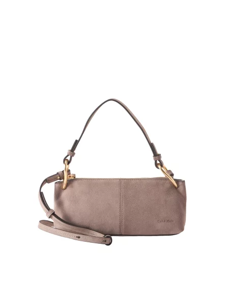 Geanta crossbody Calvin Klein din piele maro