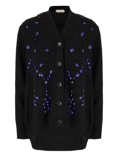 Cardigan Alberta Ferretti de cristal negru