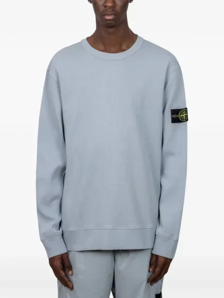 Hanorac Stone Island cu strasuri albastru