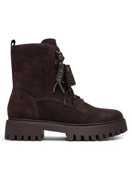 Guess Botine Fizzle | piele întoarsă bej