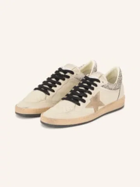Golden Goose Sneakersy Ballstar beige czarne