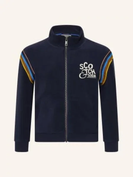 Scotch & Soda Froté Bunda tmavě / lososová / žlutá modrá