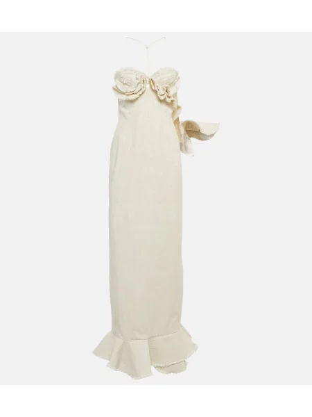 Rochie maxi Jacquemus de costum alb